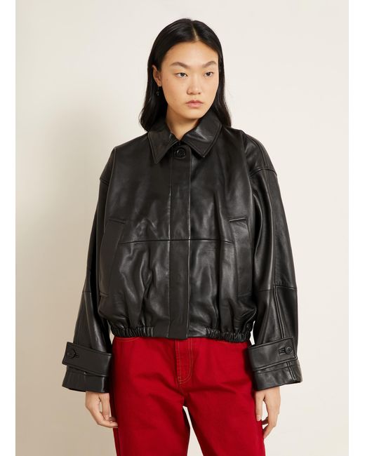 Rohe Black Lederblouson