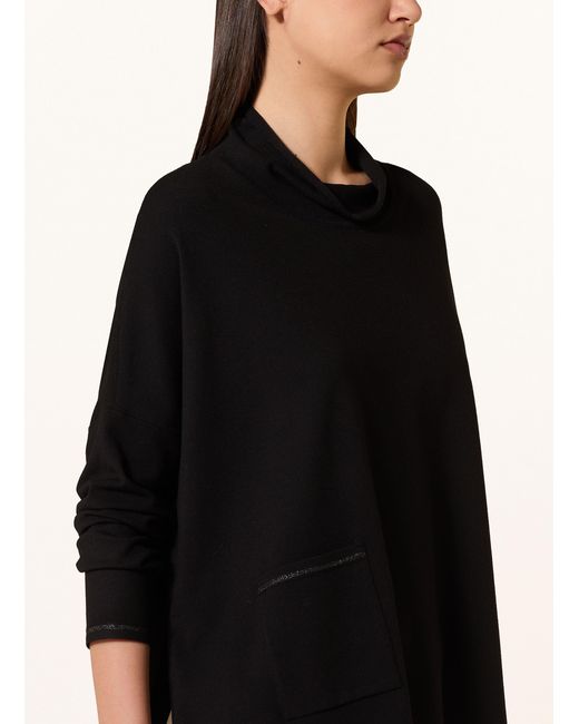 Marc Cain Black Pullover mit Glitzergarn