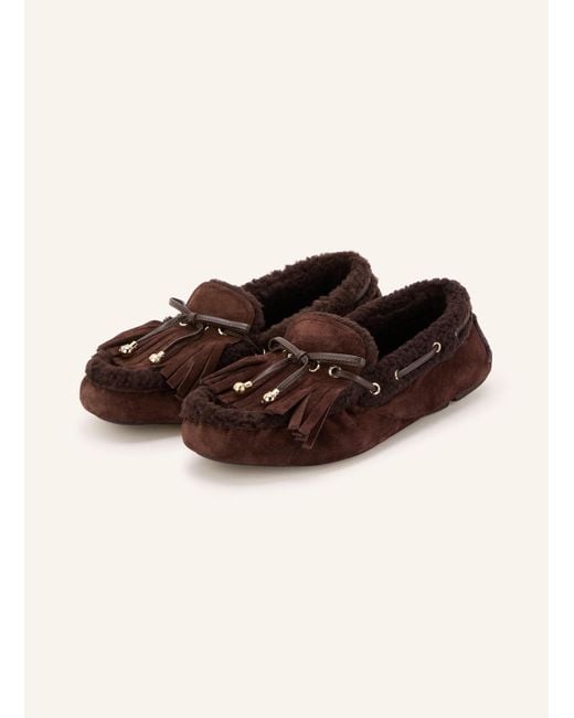 Jimmy Choo Brown Mokassins MANON