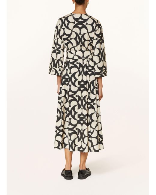 Max Mara White Kleid ALICE mit 3/4-Arm und Schmucksteinen