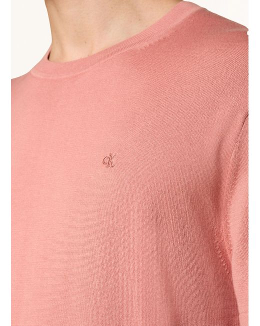 Calvin Klein Strickshirt in Pink für Herren