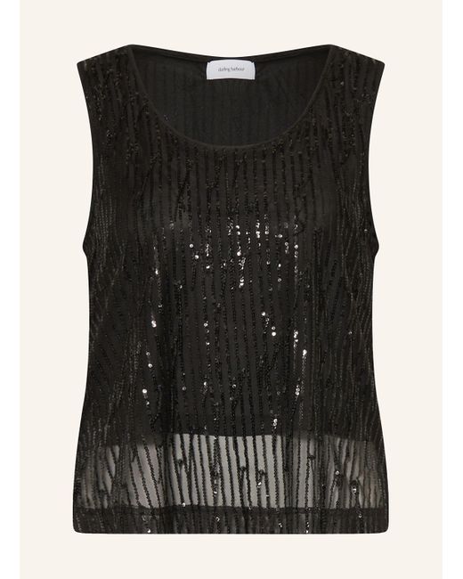 DARLING HARBOUR Black Top mit Pailletten