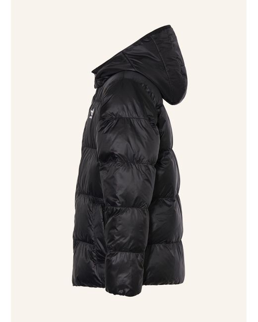 Adidas Originals Black Daunenjacke ELO mit abnehmbarer Kapuze
