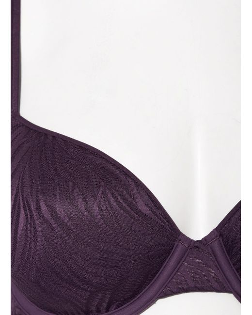 Calvin Klein Purple Schalen-BH SHEER MARQUISETTE