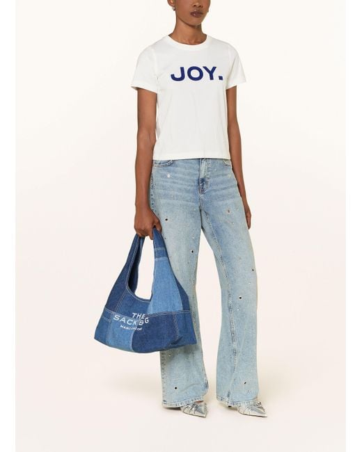 Marc Jacobs Blue Schultertasche THE SACK BAG mit Pouch