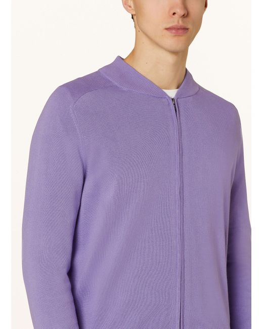 STROKESMAN'S Strickjacke in Purple für Herren