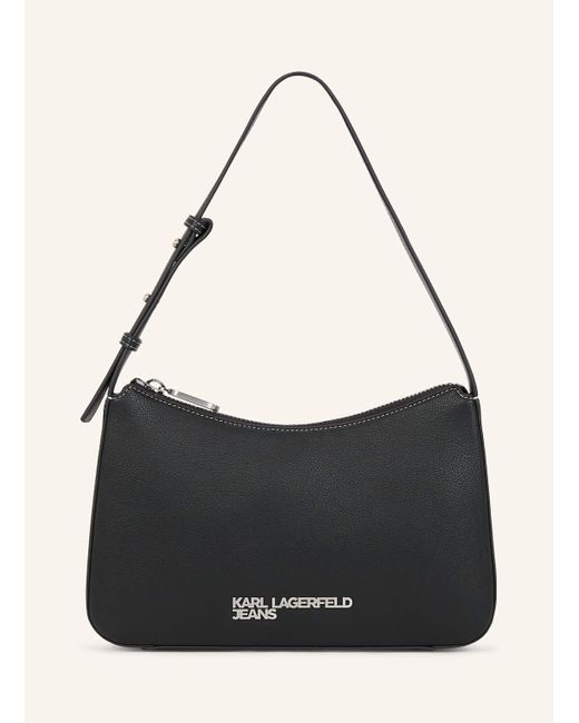 Karl Lagerfeld Black Schultertasche
