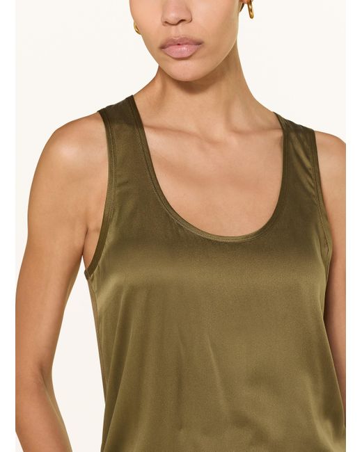 Reiss Green Top RUBY im Materialmix