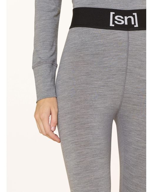 Super.natural Gray 3/4-Tight TUNDRA 175 mit Merinowolle