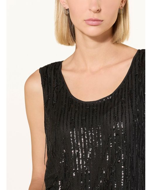 DARLING HARBOUR Black Top mit Pailletten