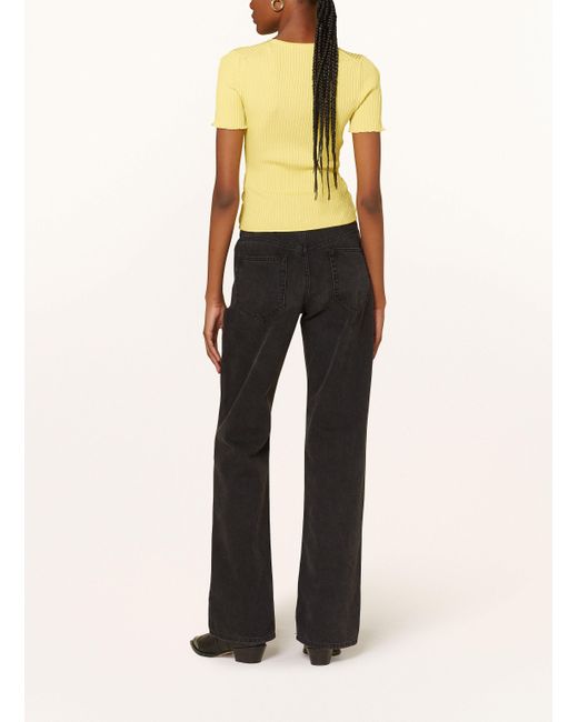 HUGO Yellow Strickshirt SLISERA
