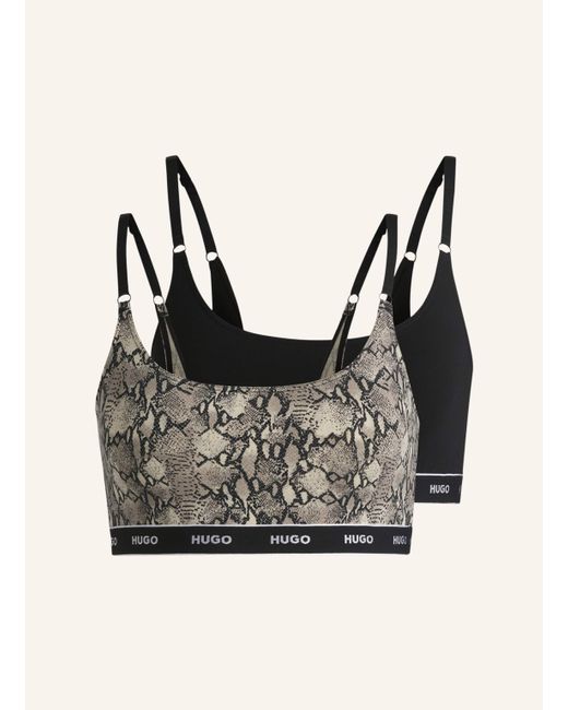 HUGO Black Bh TWIN BRALETTE DESIGN