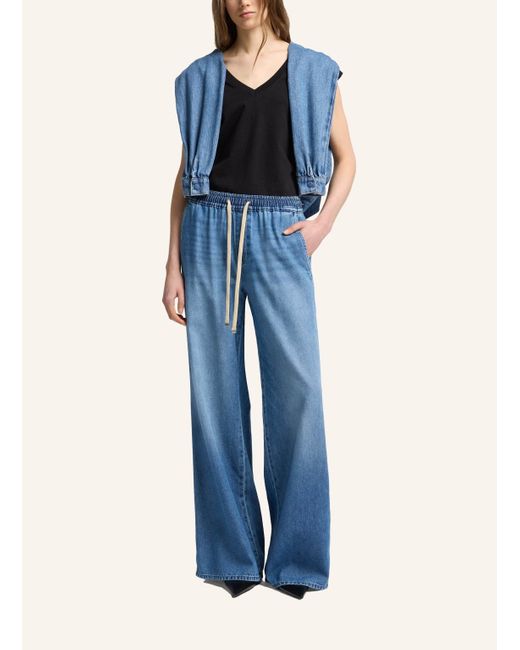 7 For All Mankind Blue Pants PULL ON WIDE LEG Wide Leg fit