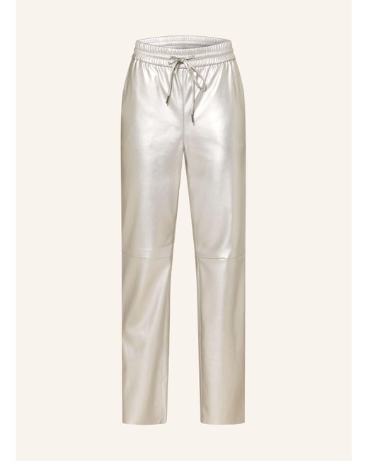Juvia Natural 7/8-Hose ROSA in Lederoptik
