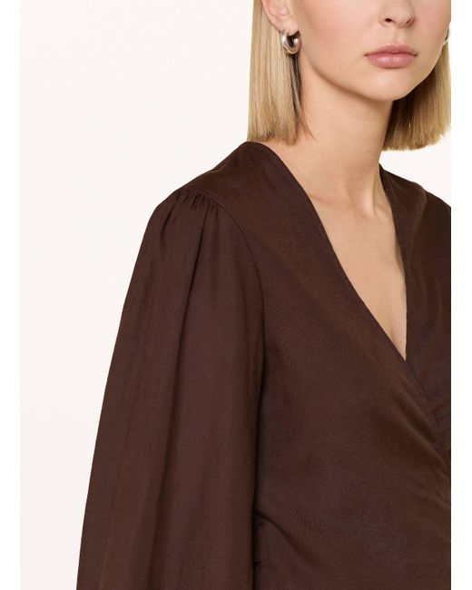 Comma, Brown Bluse mit 3/4-Arm