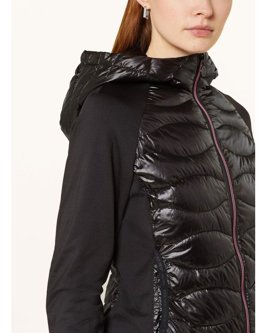 Frieda & Freddies Black Steppjacke DAVY im Materialmix