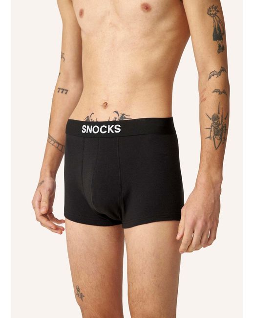 Snocks Kurze Trunks in Black für Herren
