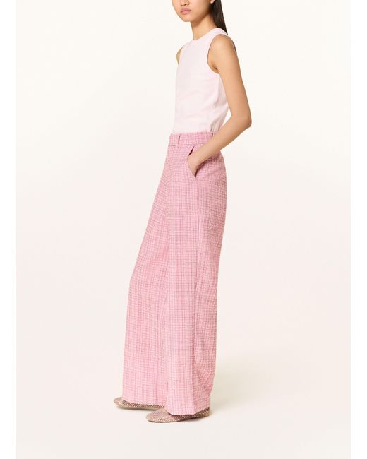 Neo Noir Pink Bouclé-Hose EMMETT mit Glitzergarn