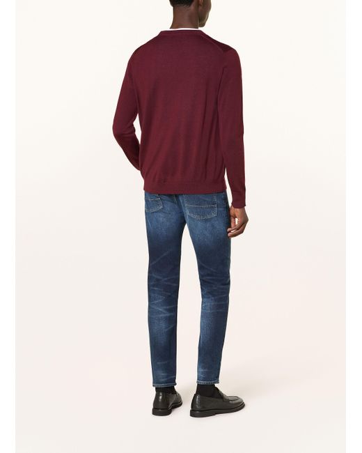 STROKESMAN'S Pullover aus Merinowolle in Purple für Herren
