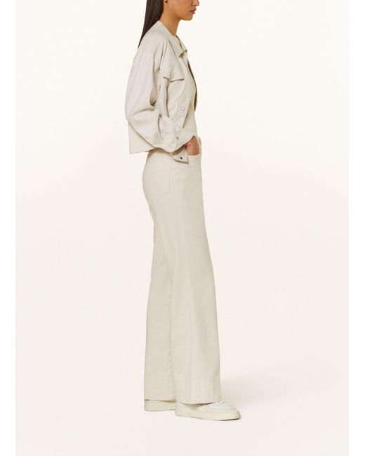 Marc Cain Natural Marlenehose mit Leinen