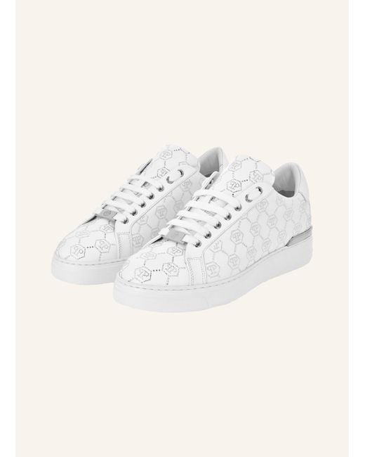 Philipp Plein Natural Lo-Top Turnschuhe MONOGRAM