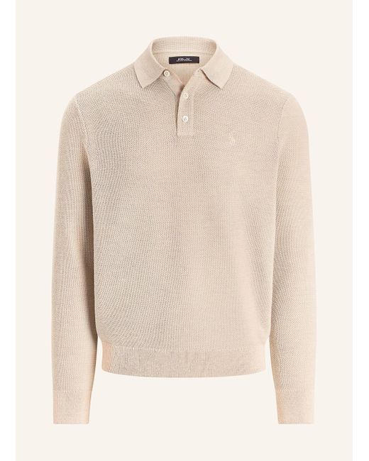 Ralph Lauren Funktions-Poloshirt mit Wolle in Natural für Herren