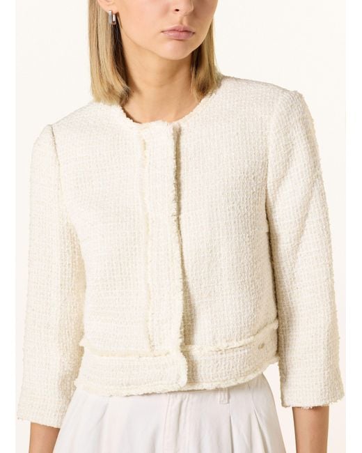 BETTY&CO Natural Kastenjacke aus Bouclé mit 3/4-Arm