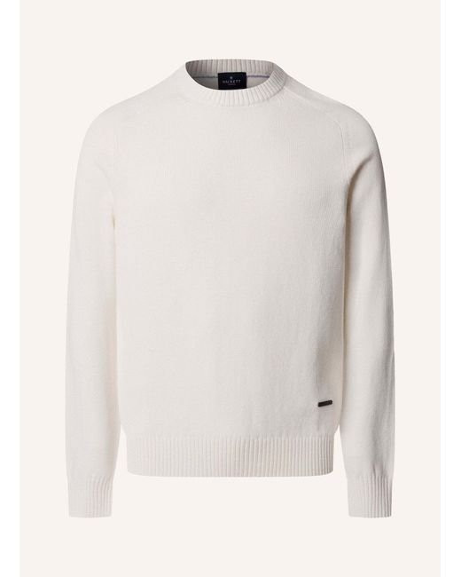 Hackett Pullover SADDLE CREW in Natural für Herren