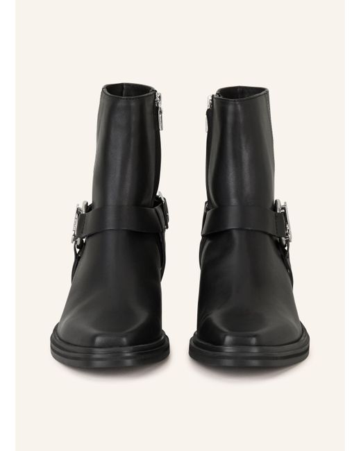 HUGO Black Cowboy Boots