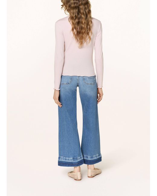 DARLING HARBOUR Pink Longsleeve mit Rüschen