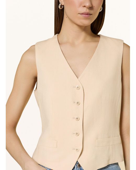 Weekend by Maxmara Natural Blazerweste PACE mit Leinen