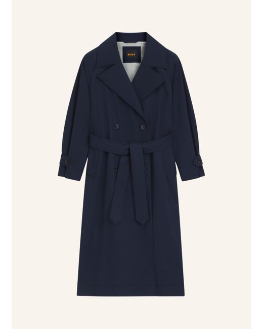 Boss Blue Klassischer Mantel C_CAMINA Oversize Fit
