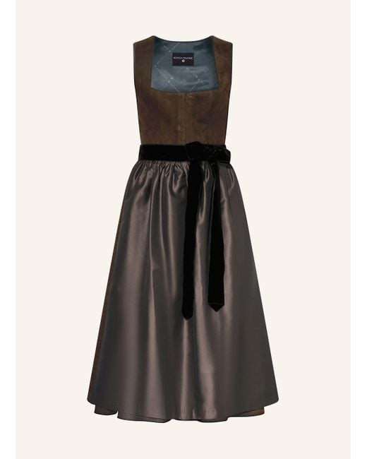 KINGA MATHE Black Dirndl LATINA mit Glitzergarn