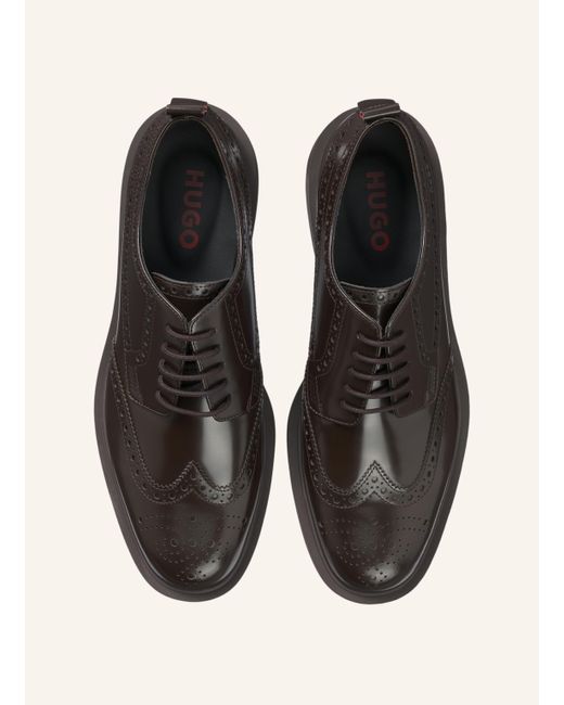 HUGO Business-Schnürschuh LYSANDER_DERB_BOBR in Multicolor für Herren