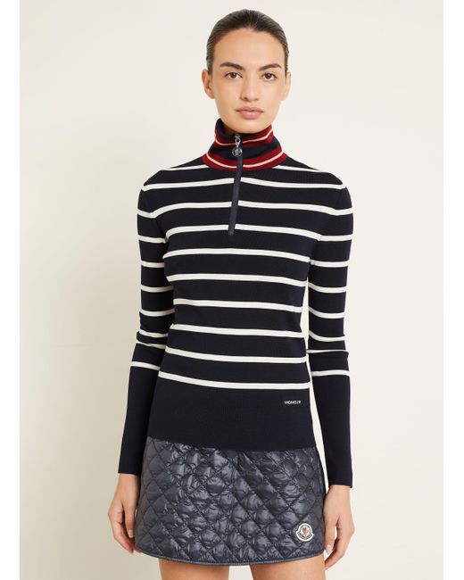 Moncler Blue Rollkragenpullover