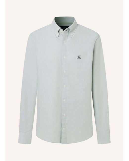 Hackett Freizeithemd HERITAGE ESS SOLID OX in Gray für Herren