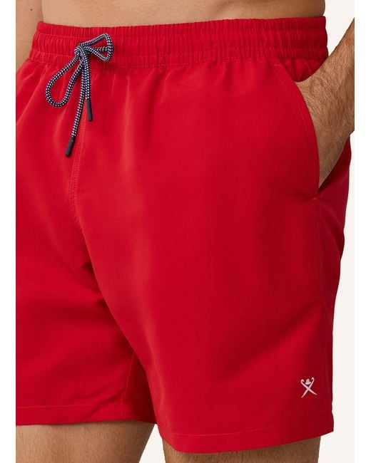 Hackett Badeshorts ICON SOLID in Red für Herren