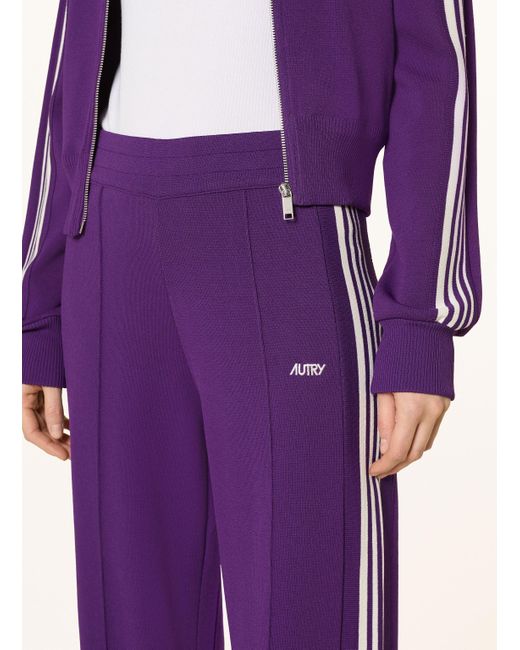 Autry Purple Hose im Jogging-Stil