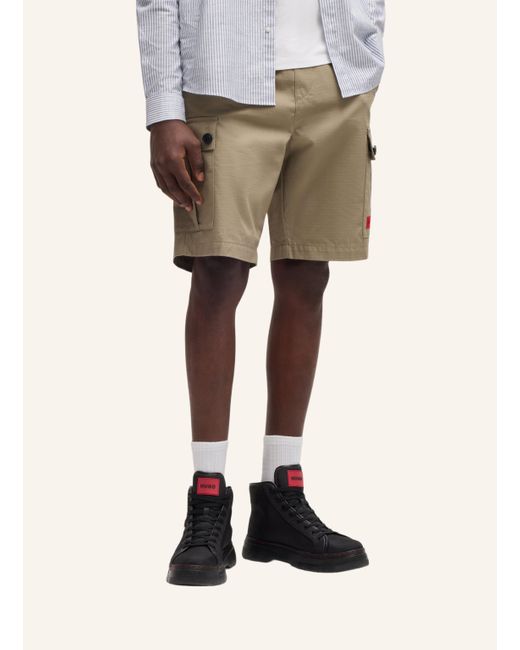 HUGO Casual Hose GARLIO242 Regular Fit in Brown für Herren