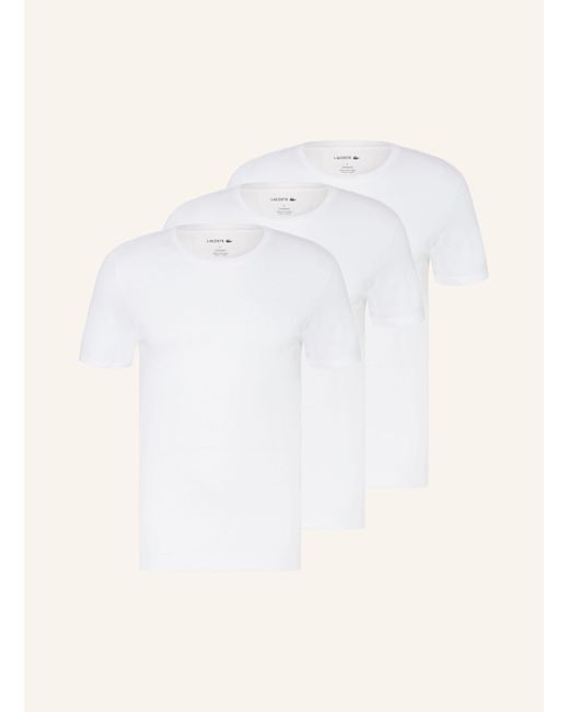 Lacoste 3er-Pack T-Shirts in Natural für Herren