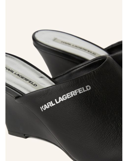 Karl Lagerfeld Black Wedges