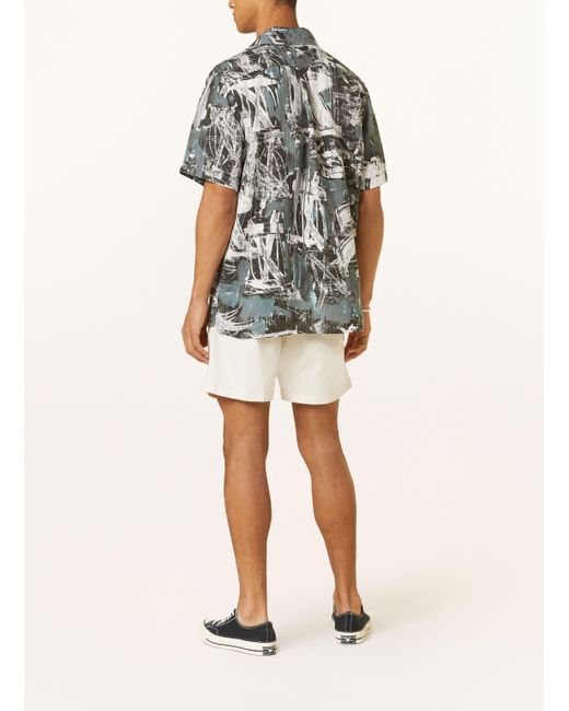 Neuw Resorthemd YU Comfort Fit mit Leinen in Multicolor für Herren