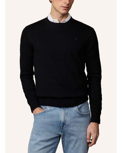 Hackett Pullover ESS COTTON CREW in Black für Herren