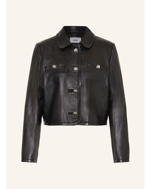 Ba&sh Black Lederjacke ALEXIA