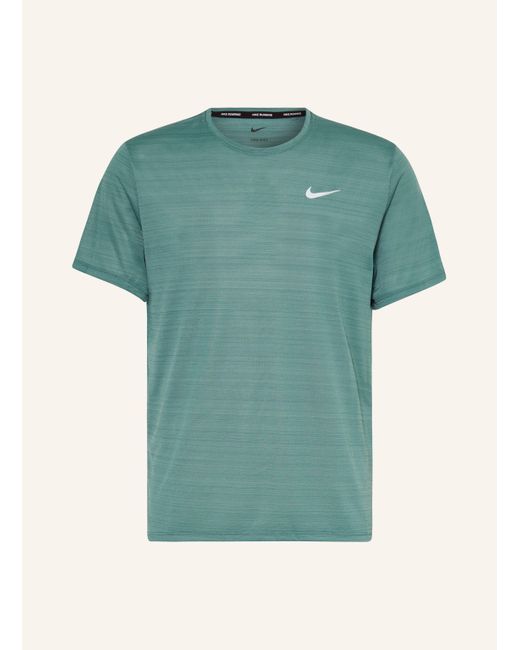 Nike Laufshirt MILER in Green für Herren
