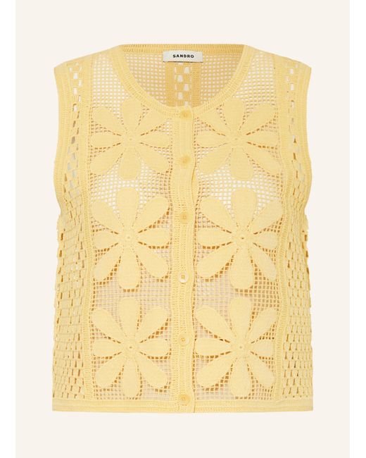 Sandro Yellow Weste