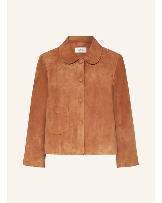 Ba&sh Brown Lederjacke MILAS