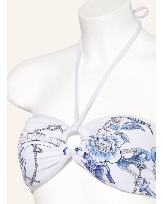 Seafolly Blue Bandeau-Bikini-Top AHOY