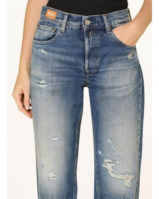 Replay Blue Boyfriend Jeans AUBRY