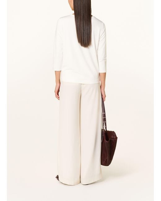 BETTY&CO Natural Shirt mit 3/4-Arm und Pailletten